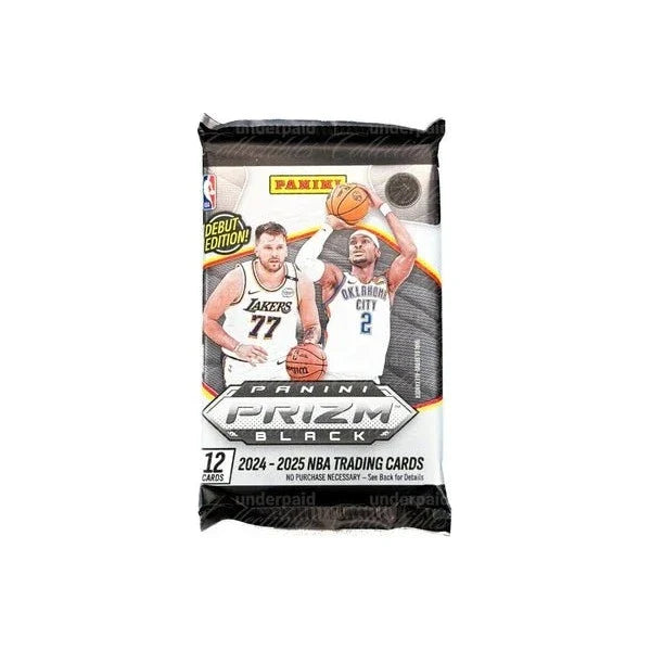 2024 - 25 Panini Prizm Black Basketball Hobby Trading Cards - The Ballers Bank